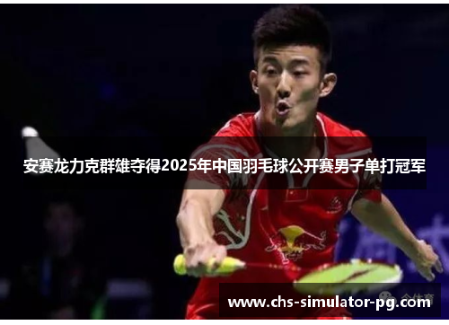 安赛龙力克群雄夺得2025年中国羽毛球公开赛男子单打冠军